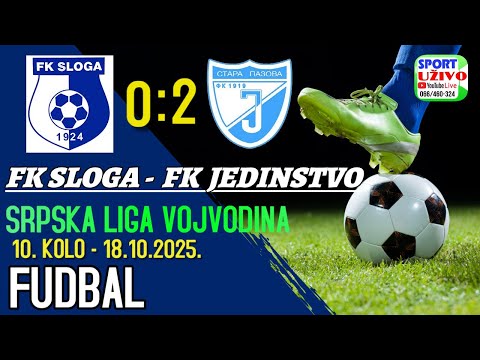 FK Sloga Čonoplja - FK Jedinstvo Stara Pazova - 18.10.2025.