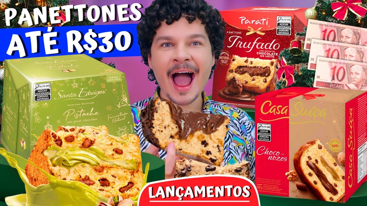 NOVOS PANETONES DE MERCADO (DE ATÉ 30 REAIS) - Vale a pena?