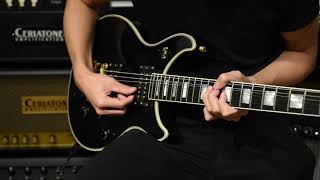 Video thumbnail for Gibson Tak Matsumoto Doublecut Custom 2012 Ebony by NCK Guitars