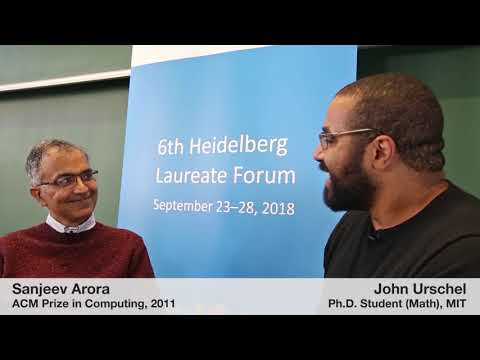 6th HLF – Young researcher John Urschel interviews laureate Sanjeev Arora (long version)