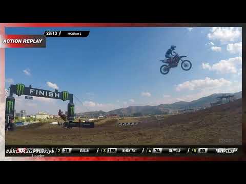 Vialle vs Geerts | MX2 Race 2 | MXGP of Turkiye 2022 #MXGP #Motocross