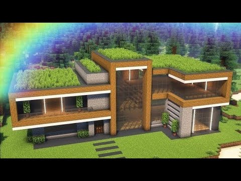 patelharsh_ckv 3.0 - Minecraft Building Guide: Modern Spruce | Minecraft House Tutorial & minecraft house