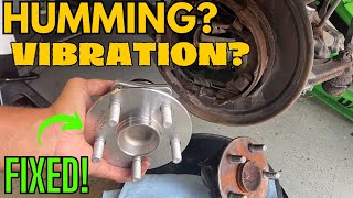 HOW TO REPLACE REAR WHEEL HUB '05-10' SCION TC| Hearing a loud humming & vibration? It may be this!