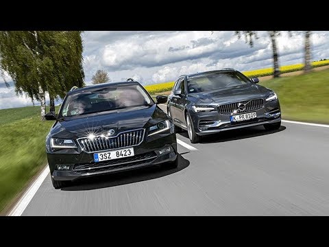 2018 Skoda Superb Combi vs 2018 Volvo V90