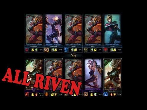 ONE FOR ALL - RIVEN - ALL SAME CHAMPION [deutsch/HD] LEAGUE OF LEGENDS