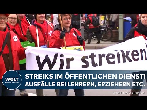 GEW & VERDI STREIKEN DEUTSCHLANDWEIT: Das sind die Forderungen für Lehrer, Erzieher & Sozialarbeiter