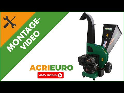 Montagevideo Benzin-Häcksler AgriEuro TOP LINE - Motor Loncin G420F