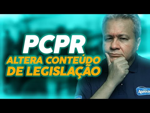 PCPR altera conteúdo de legislação da prova em Outubro