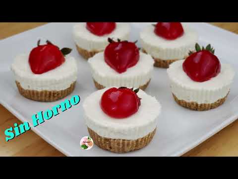 Como hacer Mini Chessescake SIN HORNO para San Valentin receta facil de hacer