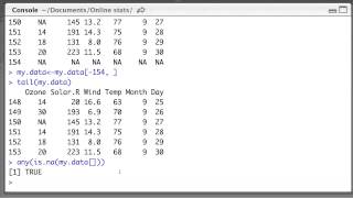 Removing NAs in R dataframes