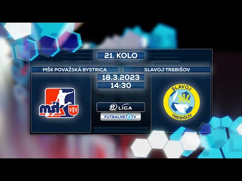 2.liga 2022/2023 21.kolo: MŠK Považská Bystrica - Slavoj Trebišov (zostrih)