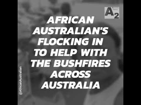 African Australian's helping bushfire affected communities and firefighters