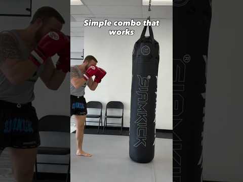 Simple combination that works for kickboxing #mma #muaythai #martialarts #boxing  #ufc #bjj
