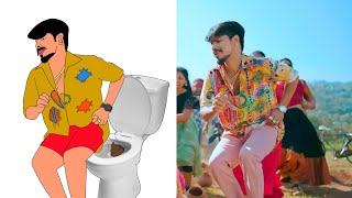 Ranu Bombai Ki Ranu Song Funny Drawing Meme | Ramu Rathod | Likhitha | Kalyan Keys | Prabha