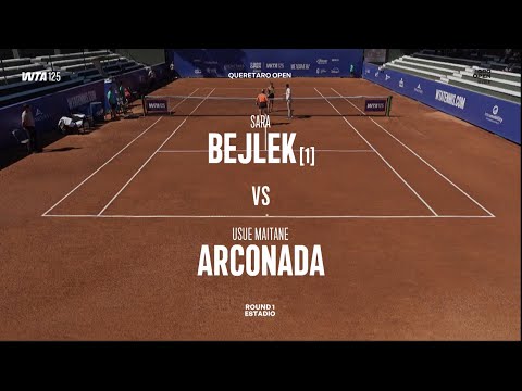 (1) Sara Bejlek (CZE) 19 yrs  vs Usue Maitane Arconada (USA) - Game, Set, Match