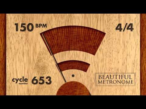 150 BPM 4/4 Wood Metronome HD