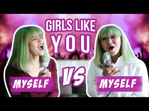 Maroon 5 - Girls Like You (SING OFF vs. MYSELF) Top Hits 2018 - Keke Mazaya