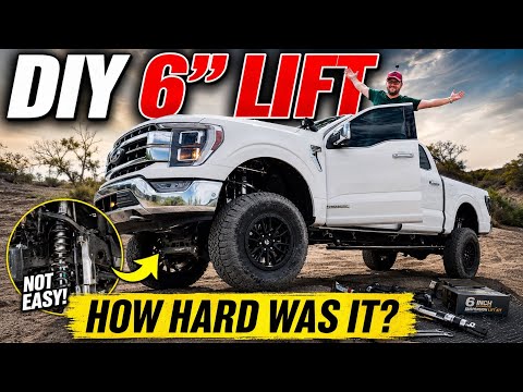 Installed a 6 inch lift on my 2021 F150. How hard was it?