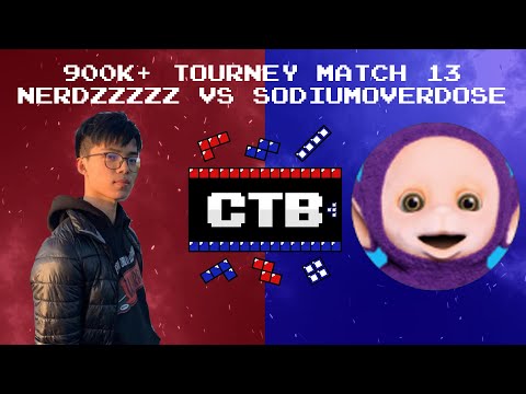 900k+ Tourney - NerDzzzzz vs SodiumOverdose Match 13 April '20 - Classic Tetris Brawl