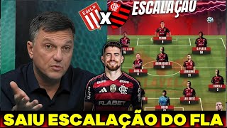 SAIU A ESCALAÇÃO DO MENGÃO 