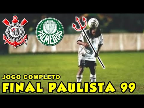 Corinthians 2 x 2 Palmeiras  Embaixadinha Edilson Final Paulista 99 Jogo Completo
