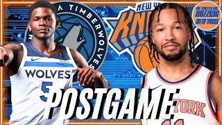 KNICKS 112 - 121 TIMBERWOLVES | Knicks good on fast break, struggle in half court, allow MIN 3&#39;s