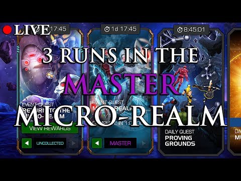 3 Runs in the Master MICRO-REALM | Marvel: Contest of Champions