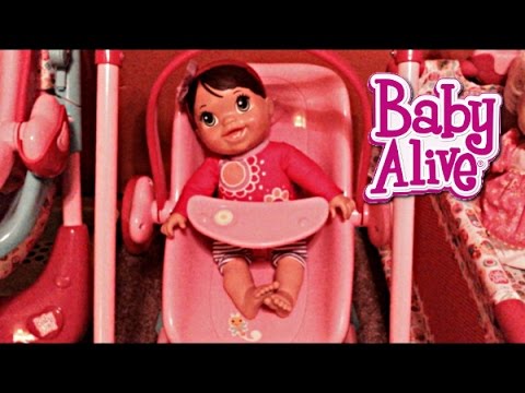 Baby Alive Plays and Giggles Baby Doll Name Reveal and Playing in Swing Video