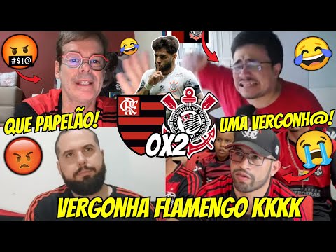 🤬REAÇÕES DOS FLAMENGUISTAS CHORANDO AO VIVO | REACT FLAMENGO 0 X 2 CORINTHIANS VAMOS RIR KKKK