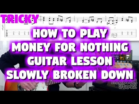 How to Play Money for Nothing Guitar Riff Lesson