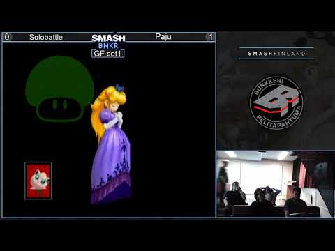 Smash BNKR - Melee Singles - Grand Finals - Solobattle(Jigglypuff) vs Paju(Peach)