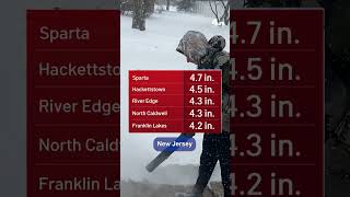 Snow totals around New York and New Jersey as of 11 a.m. | NBC New York