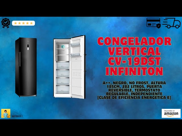 Vídeo relacionado con CHiQ Congelador Vertical No frost 166L,FSD166NE4E, Cajones XL, Control de Temperatura Electrónico, Puertas Reversibles, Silencioso, Ice Box, Color Inox Negro, Clase Energética E