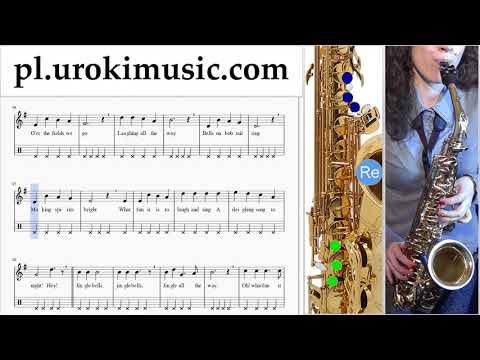 Nauka Gry Na Saksofonie (Tenorowy) Jingle Bells Nuty Poradnik um-b463