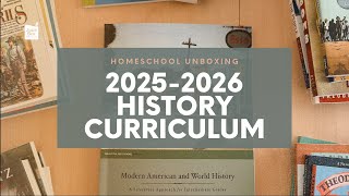 2025-2026 HISTORY CURRICULUM UNBOXING | BEAUTIFUL FEET BOOKS MODERN AMERICAN HISTORY | HOMESCHOOL