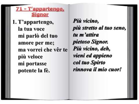 71 T'appartengo, Signor - Innario Chiesa Cristiana Avventista del Settimo Giorno 2014