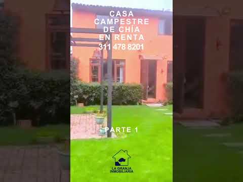 Asombrosa CASA CAMPESTRE de CHIA FONQUETÁ en arriendo $ 4,000,000 🏡🌿#matrimonio #casa #alquilercasa