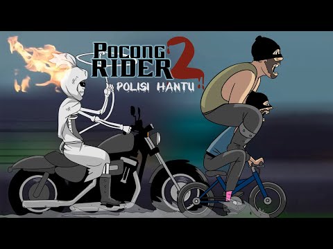 Pocong Rider - Polisi Hantu Vs Penjahat Kelas Teri - Kartun Racing Lucu