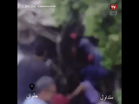المشاهد الأولى لحادث اصطدام قطار بأتوبيس عمال في حلوان المشاهد الأولى لحادث اصطدام قطار بأتوبيس عمال في حلوان