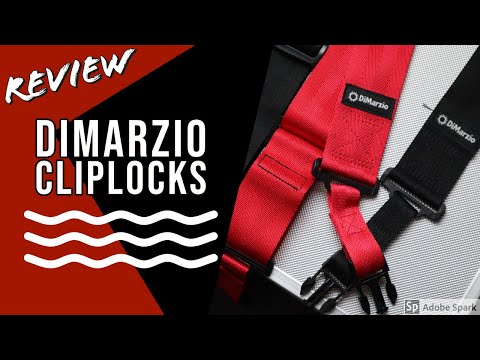 DiMarzio DD2200BKS – Sangle ClipLock Nylon Extra Short Noire – Longueur Max 144 Cm, Fixation Rapide & Solide