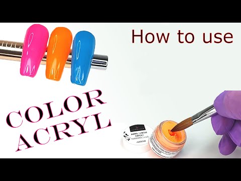 How to use color acryl | Juliana Nails tutorial