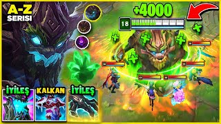 ÖLDÜRMESİ İMKANSIZ SINIRSIZ İYİLEŞME MAOKAI BUILD! (AŞIRI BOZUK) | A-Z TOP LANE 