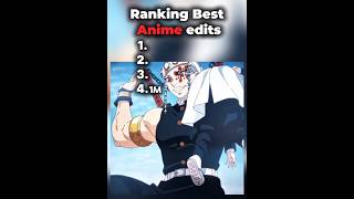 Ranking Best Anime edits