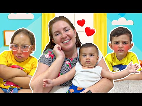 MC Divertida and JP in a Funny Story of a NEW BABY BROTHER Funny Story for Kids