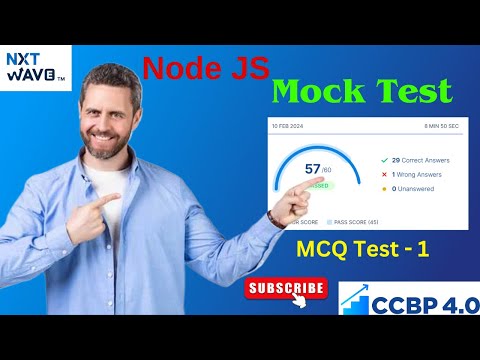 Node JS Mock Tests | MCQ Test - 1 | Node JS | CCBP | Next Wave - 4.0 | 2023 - 24 BATCH