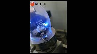 RHTEC 5W UV Laser Marking Machine Engraving Logo on Glass
