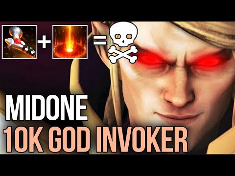 MidOne 10k Invoker God Rod of Atos + Sunstrike Deadly Combo - Dota 2