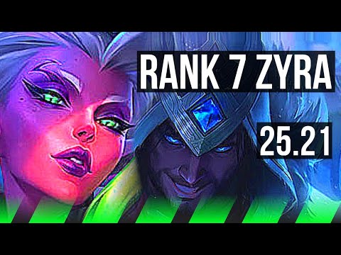ZYRA vs SYLAS (JGL) | 11/1/12, Rank 7 Zyra, Godlike, 500+ games, 39k DMG | KR Challenger | 25.21
