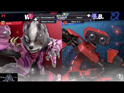 GGxC 6 - Aaron (Diddy Kong, R.O.B) Vs. GG  Stocktaker69 (Wolf, Sephiroth) - Top 64 Winners Round 2