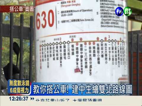建中生繪雙北公車圖 教你趴趴go